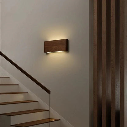 Modern LED Wooden Wall Lamp - Adjustable Sconces with 3 Color Temperatures 3