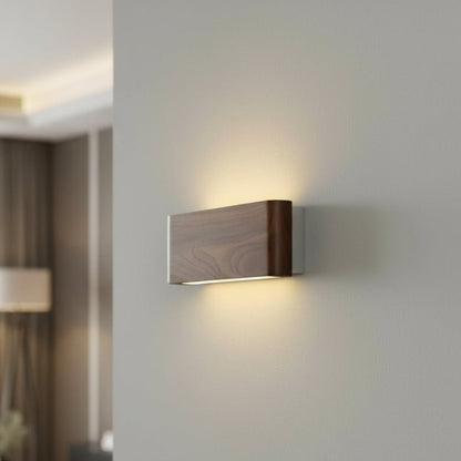 Modern LED Wooden Wall Lamp - Adjustable Sconces with 3 Color Temperatures 7