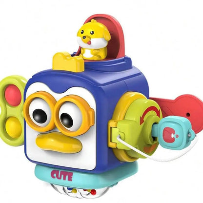 Montessori Busy Board - 6-in-1 Sensory Activity Board for Toddlers, Engaging Developmental Toy 0