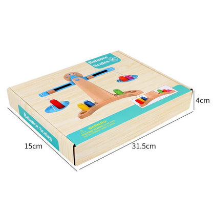 Montessori Wooden Balance Scale - Early Education Math Tool for Kids, Develops Fine Motor Skills and Weight Perception 5