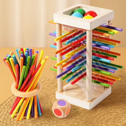 Montessori Wooden Counting Sticks Toy for Cognitive Learning & Fine Motor Skills 0