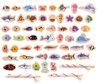 Montessori Wooden Fishing Game - Magnetic Toy for Fine Motor Skills & Learning 5
