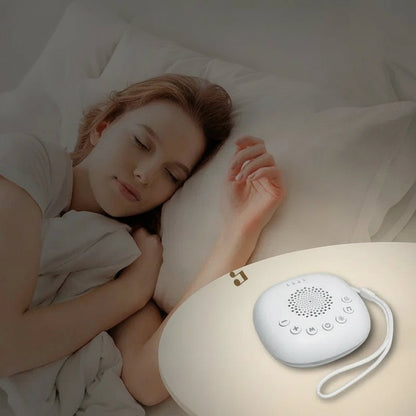 Moonlit Hill Portable White Noise Machine - 20 Sounds & LED Light for Sleep 0