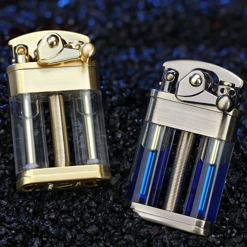 Multi-Fuel Kerosene Lighter - Transparent Design for Outdoor Adventures 2