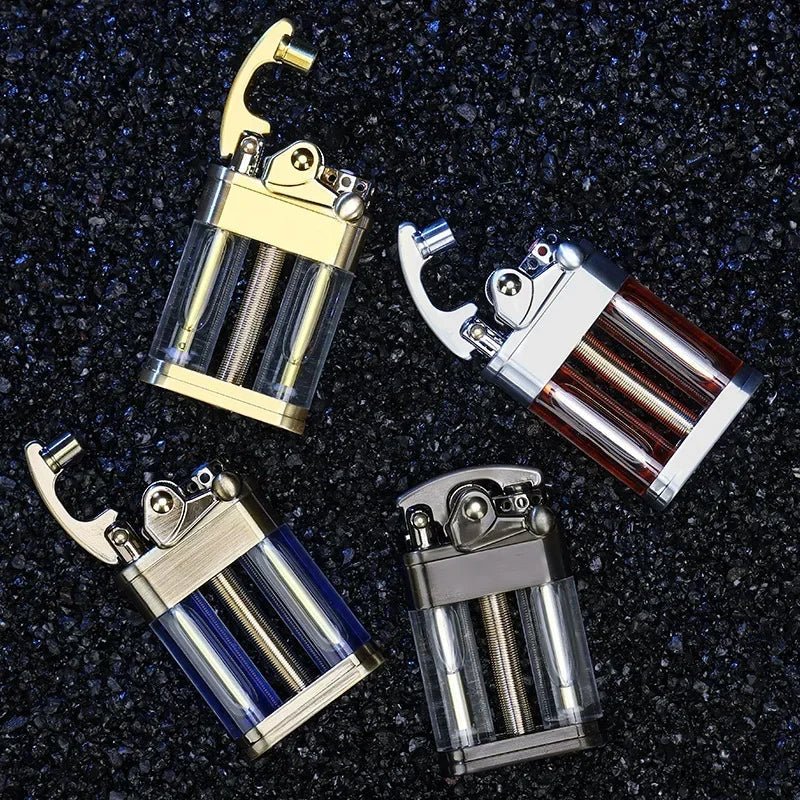 Multi-Fuel Kerosene Lighter - Transparent Design for Outdoor Adventures 3