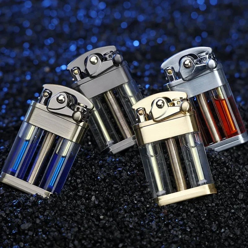 Multi-Fuel Kerosene Lighter - Transparent Design for Outdoor Adventures 4