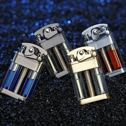 Multi-Fuel Kerosene Lighter - Transparent Design for Outdoor Adventures 4