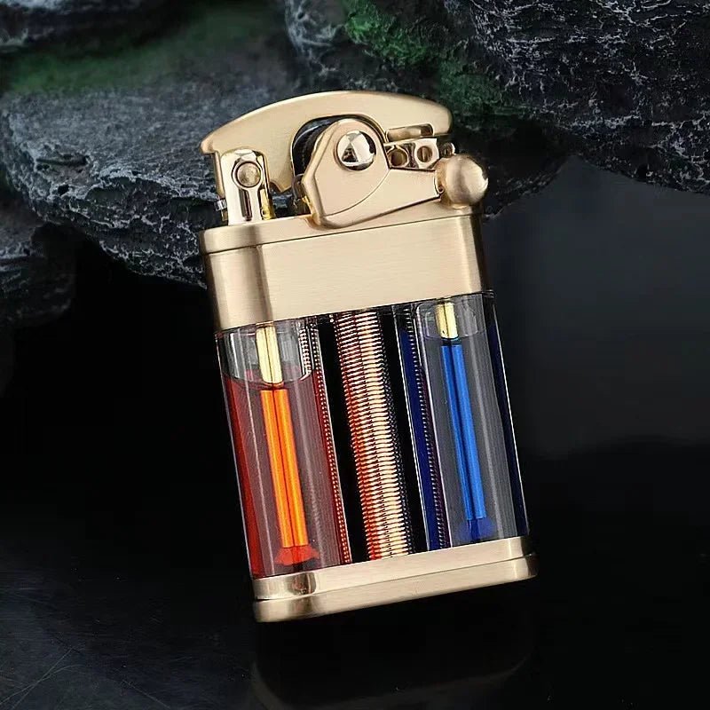 Multi-Fuel Kerosene Lighter - Transparent Design for Outdoor Adventures 7