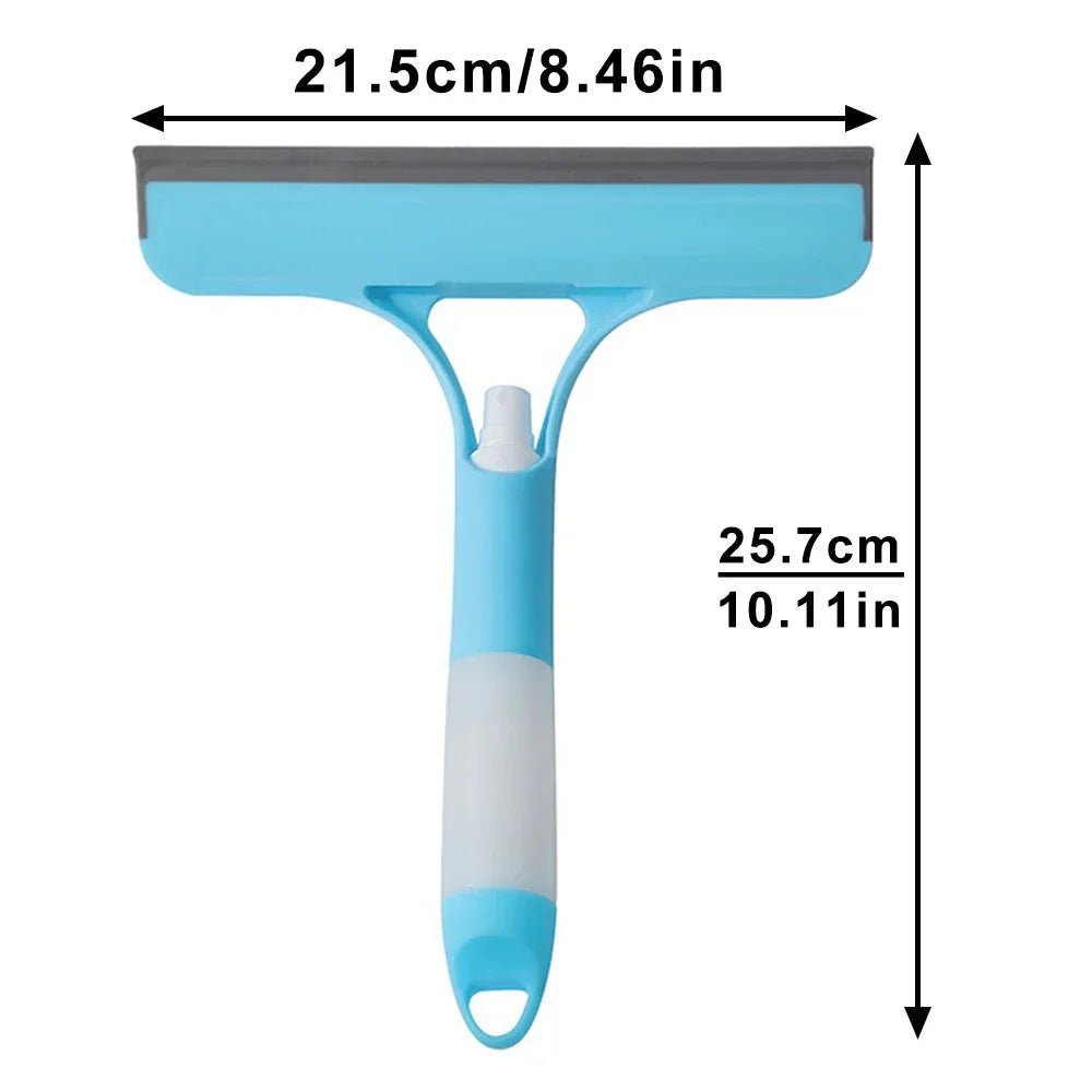 Multi-Function 3-in-1 Window Cleaning Squeegee with Spray Bottle & Microfiber Scrub 5