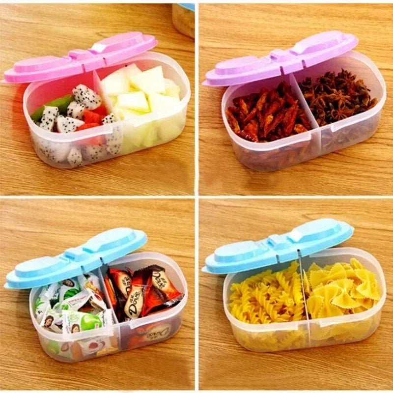 Multi-Functional Food Containers - Moisture Resistant Plastic Storage Box with Compartments 0