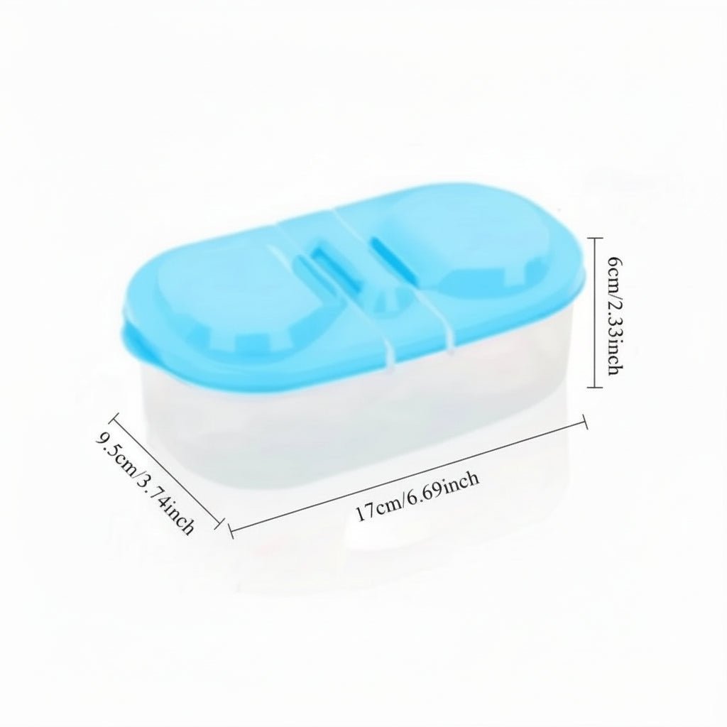 Multi-Functional Food Containers - Moisture Resistant Plastic Storage Box with Compartments 1