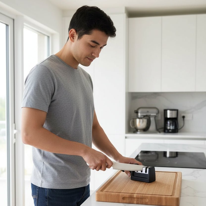 Multi-Functional Knife Sharpener - 3-in-1 Handheld Tool for Quick Sharpening 1