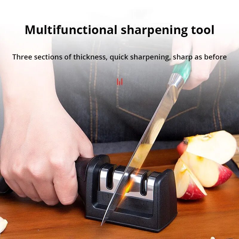 Multi-Functional Knife Sharpener - 3-in-1 Handheld Tool for Quick Sharpening 3