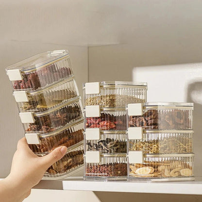 Multi-Layer Stackable Spice Storage Containers - Durable Plastic for Freshness 0