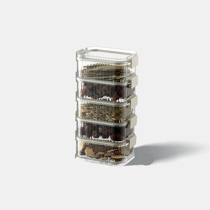 Multi-Layer Stackable Spice Storage Containers - Durable Plastic for Freshness 7