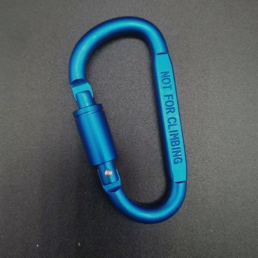 Multicolor Aluminium Alloy D-Shape Carabiner Keychain with Locking Mechanism for Outdoor Activities 6