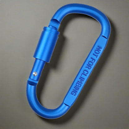 Multicolor Aluminium Alloy D-Shape Carabiner Keychain with Locking Mechanism for Outdoor Activities 7