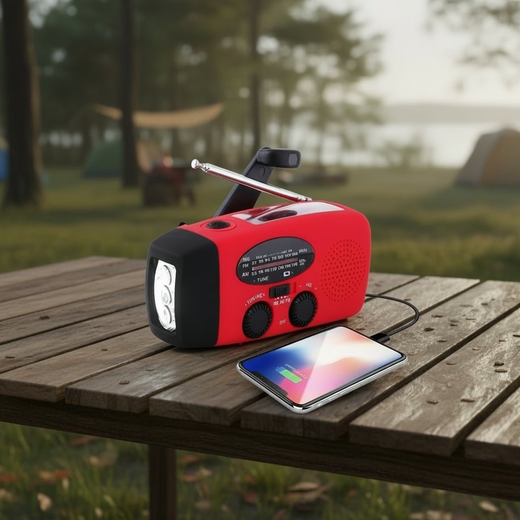 Multifunctional Emergency Radio with Power Bank, Flashlight & Weather Alerts 2