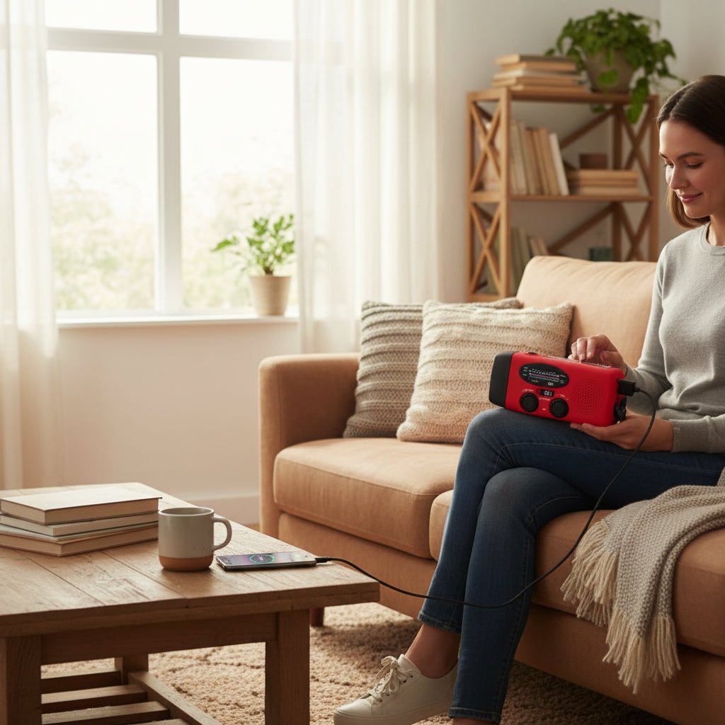 Multifunctional Emergency Radio with Power Bank, Flashlight & Weather Alerts 5