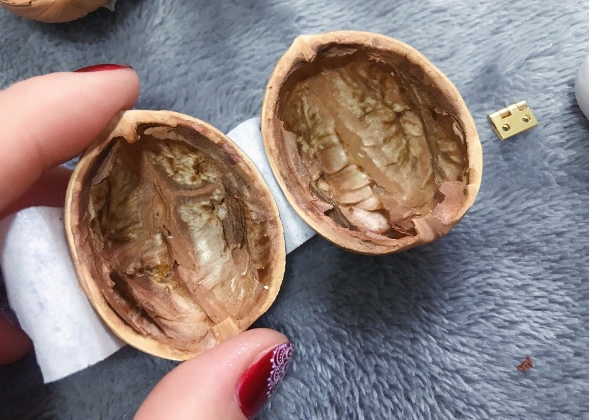 NATUREHAVEN – Handmade Walnut Shell Dollhouse for Unique Miniature Décor 4