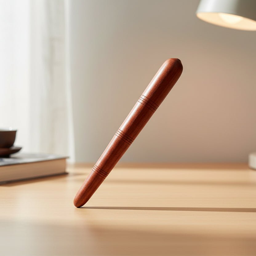 Natural Wooden Acupoint Massage Stick for Foot Reflexology & Meridian Therapy 1