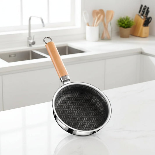 Nature Grip - Nonstick Stainless Steel Cooking Pan with Ergonomic Handle 0