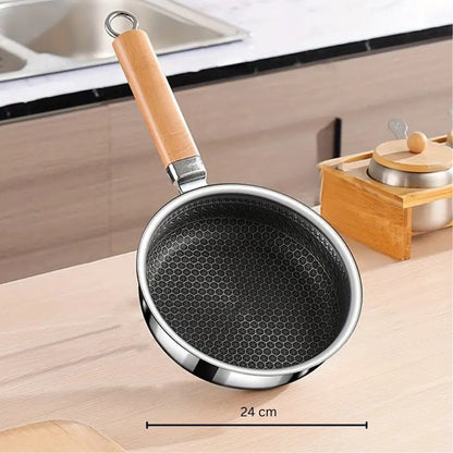 Nature Grip - Nonstick Stainless Steel Cooking Pan with Ergonomic Handle 6