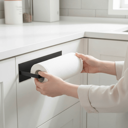 NeatHold – Space-Saving Mounted Paper Towel Holder with Durable Iron Design 3