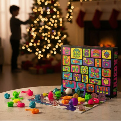 Nee Doh - Advent Calendar with 24 Mini Fidget Toys for Christmas Countdown 0