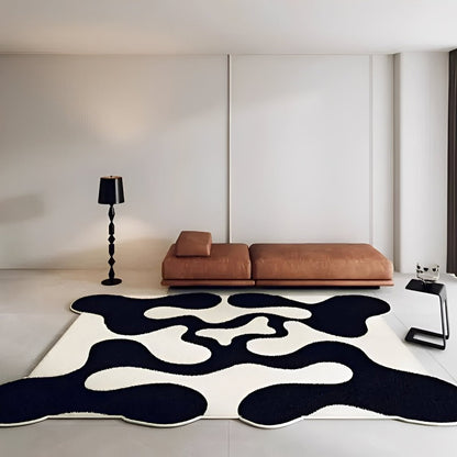 Nelly Washable Terry Velor Decorative Rug - Modern French Design - Gray 40x60 cm 2