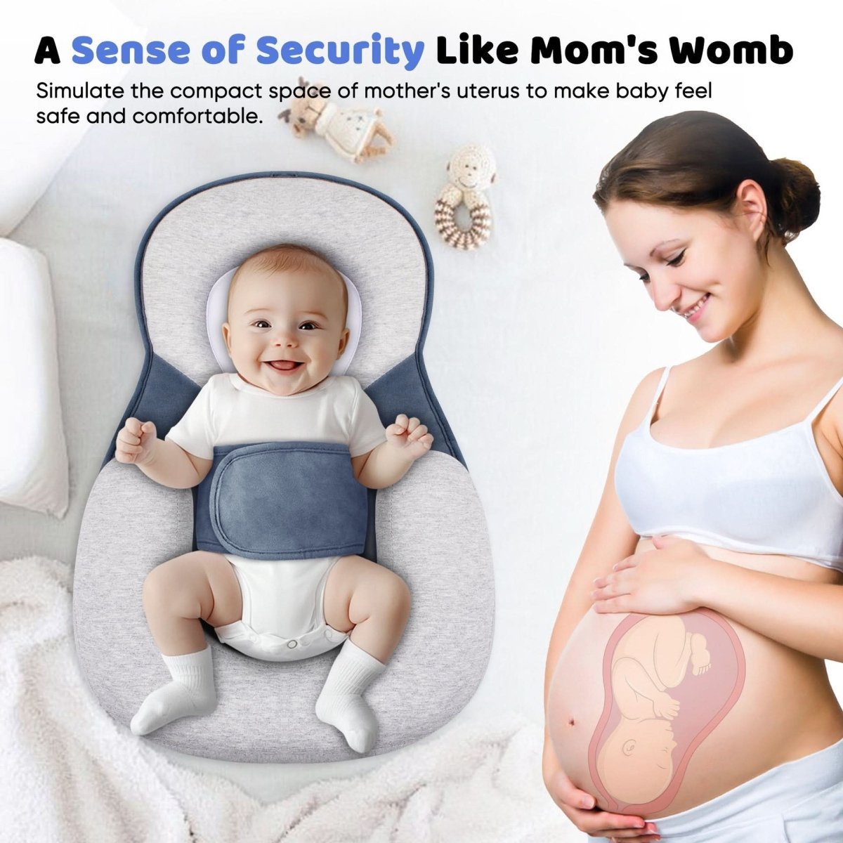 NestleNap Baby Pillow - Ergonomic pillow for safe baby sleep 2