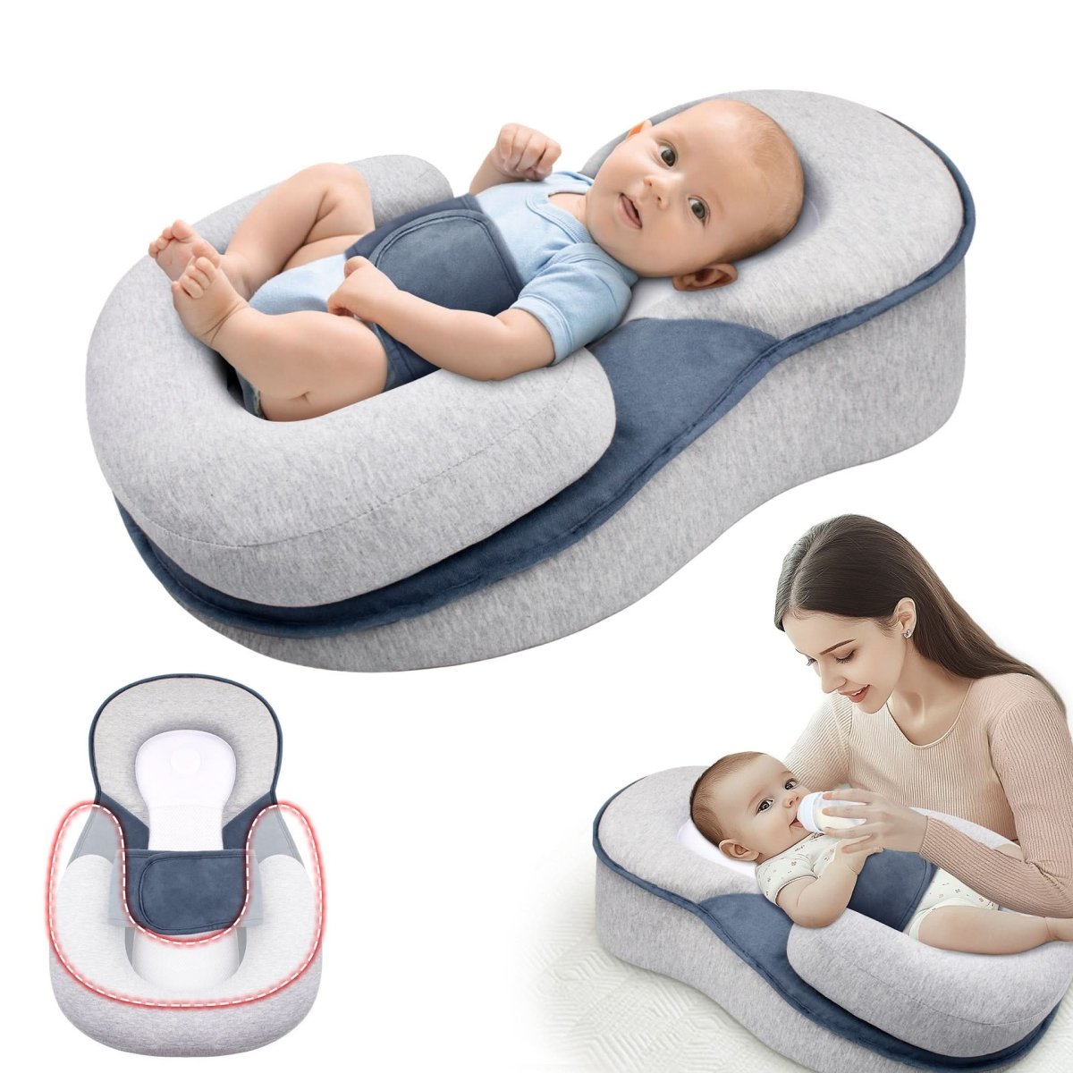 NestleNap Baby Pillow - Ergonomic pillow for safe baby sleep 5