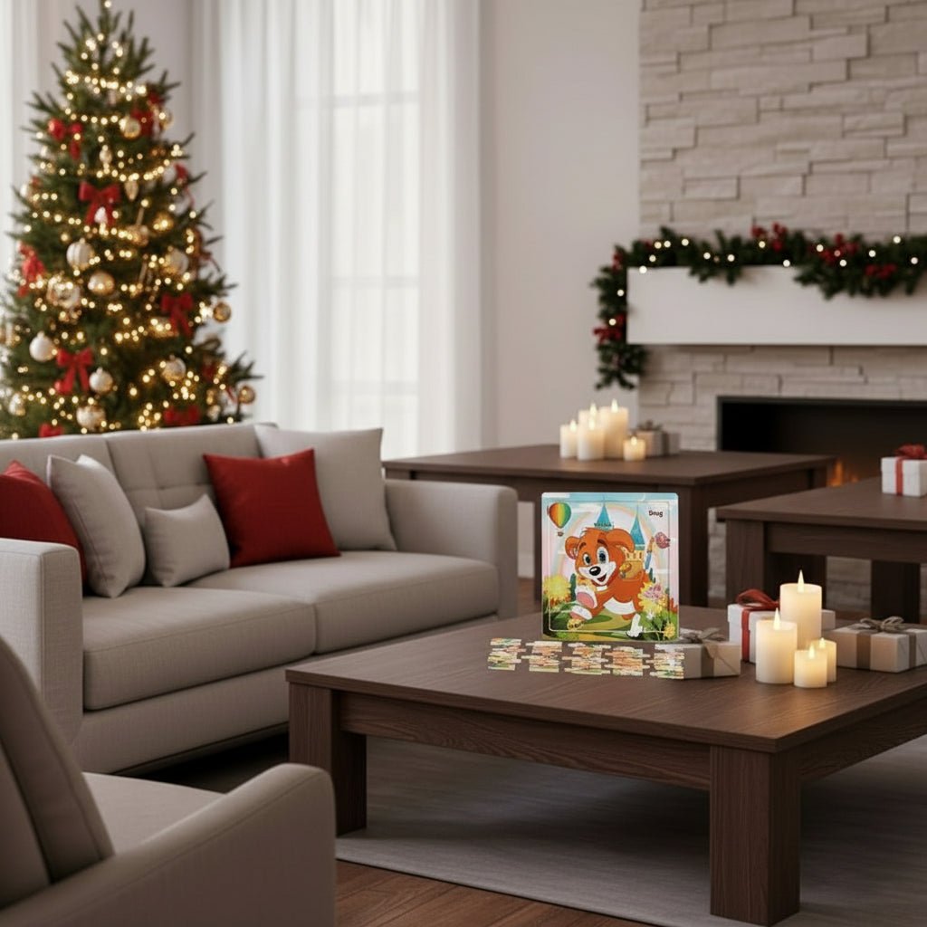 New 20 Piece Wooden 3d Puzzle Cartoon Animal Vehicle Jigsaw Puzzle Montessori Educational Toys For Kids Baby 1 2 3 Years 3