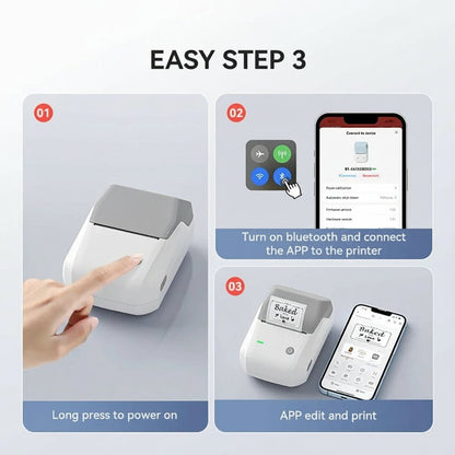 Niimbot B1 Wireless Thermal Label Printer - Bluetooth Inkless Label Maker 5