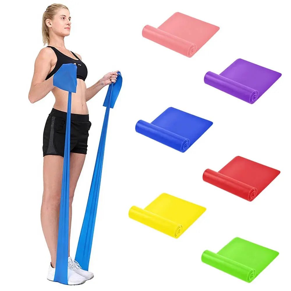 Non-Latex Resistance Bands - Full-Body Workout & Stretch Bands for Fitness 0