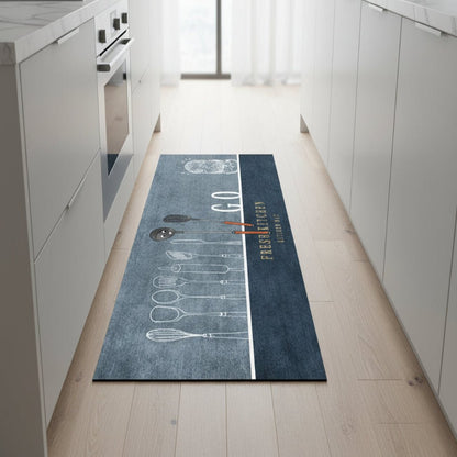 Non-Slip Crystal Velvet Kitchen Mat - Absorbent & Elegant for Living Room, Bedroom 0