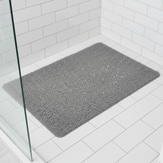 Non-Slip Shower Mat - Quick Drying, Hygienic PVC Bath Mat for Safety and Comfort 0