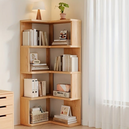 NordVerge Solid Wood Corner Cabinet | Space-saving storage for modern living 1