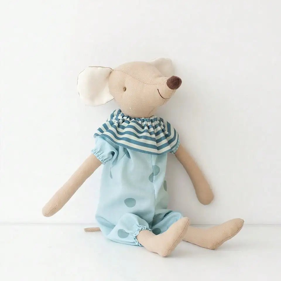 Nordic Cotton & Hemp Mouse Rabbit Doll - Whimsical Christmas Decoration 10