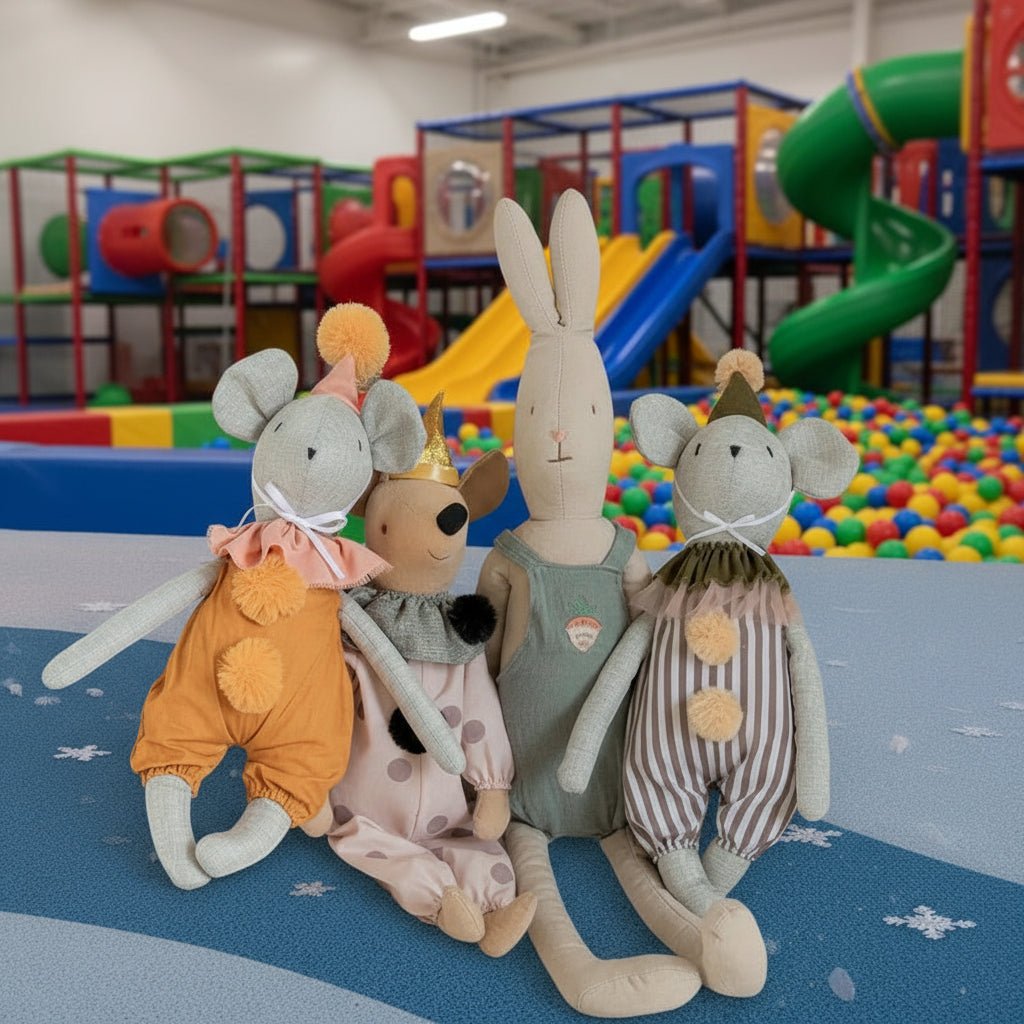 Nordic Cotton & Hemp Mouse Rabbit Doll - Whimsical Christmas Decoration 2