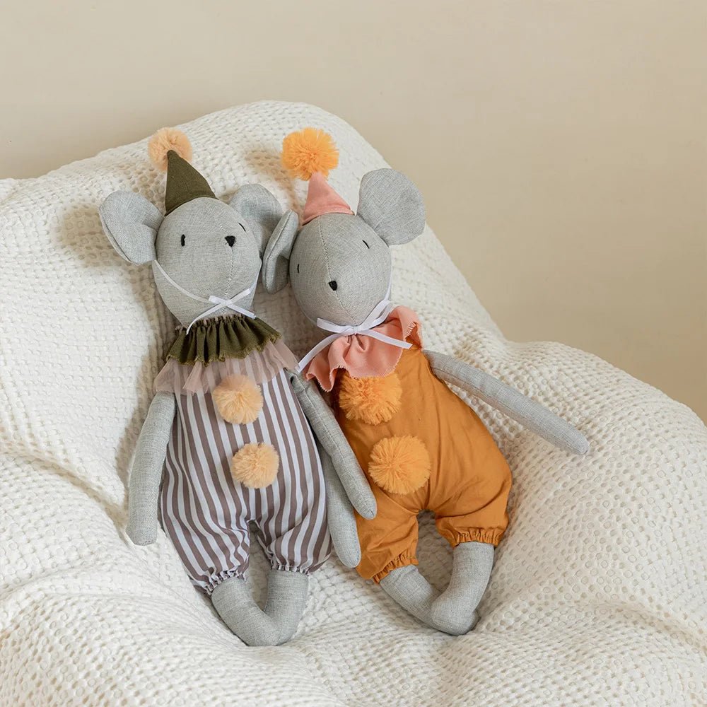 Nordic Cotton & Hemp Mouse Rabbit Doll - Whimsical Christmas Decoration 4