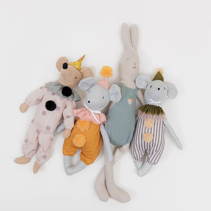 Nordic Cotton & Hemp Mouse Rabbit Doll - Whimsical Christmas Decoration 5