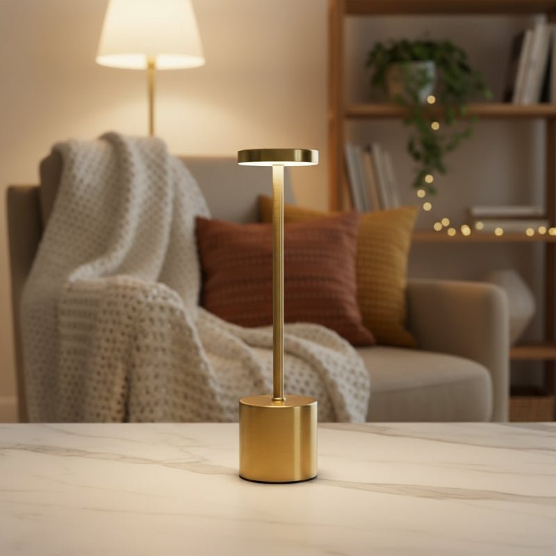 Nordic Touch-Control Table Lamp - Elegant Aluminum Mood Lighting 0