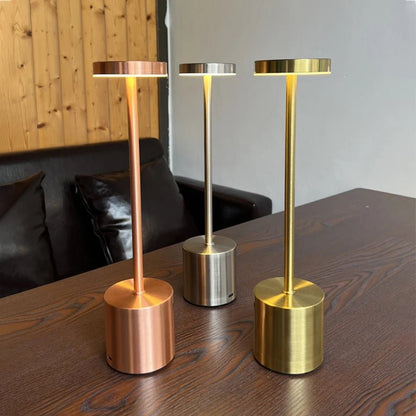 Nordic Touch-Control Table Lamp - Elegant Aluminum Mood Lighting 4