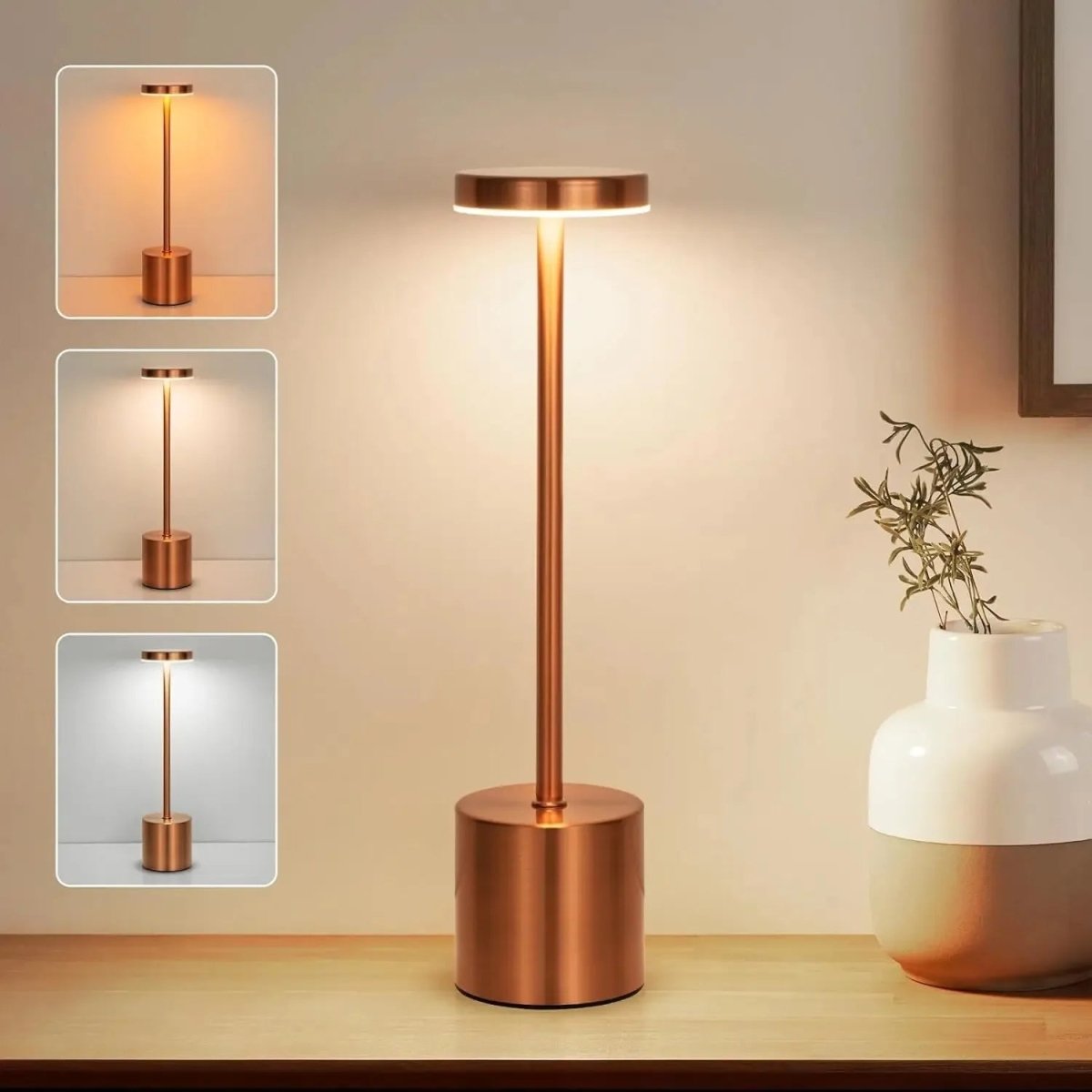 Nordic Touch-Control Table Lamp - Elegant Aluminum Mood Lighting 6