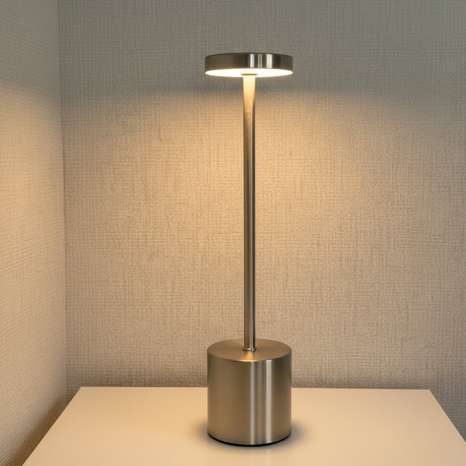 Nordic Touch-Control Table Lamp - Elegant Aluminum Mood Lighting 7
