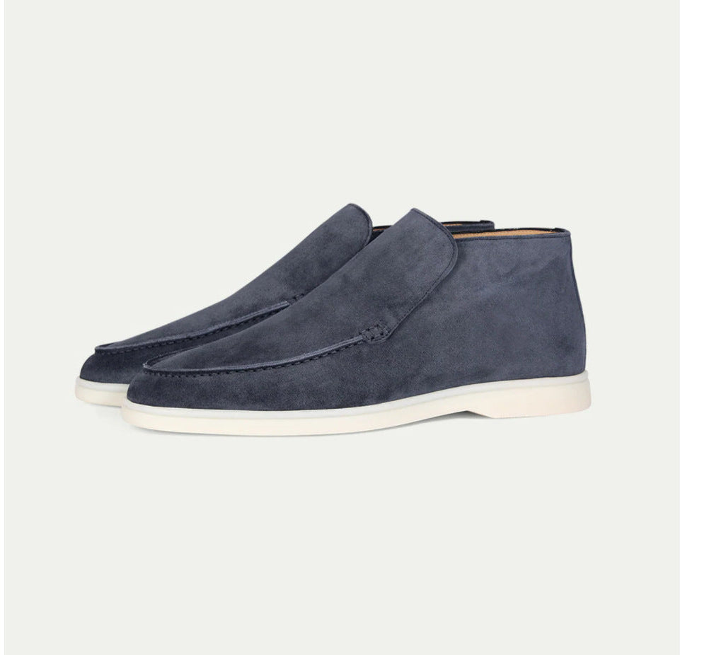 High Suede Loafers