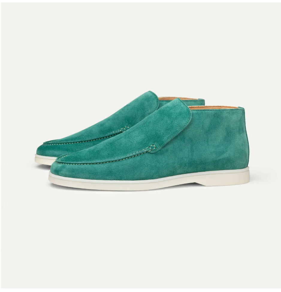 High Suede Loafers