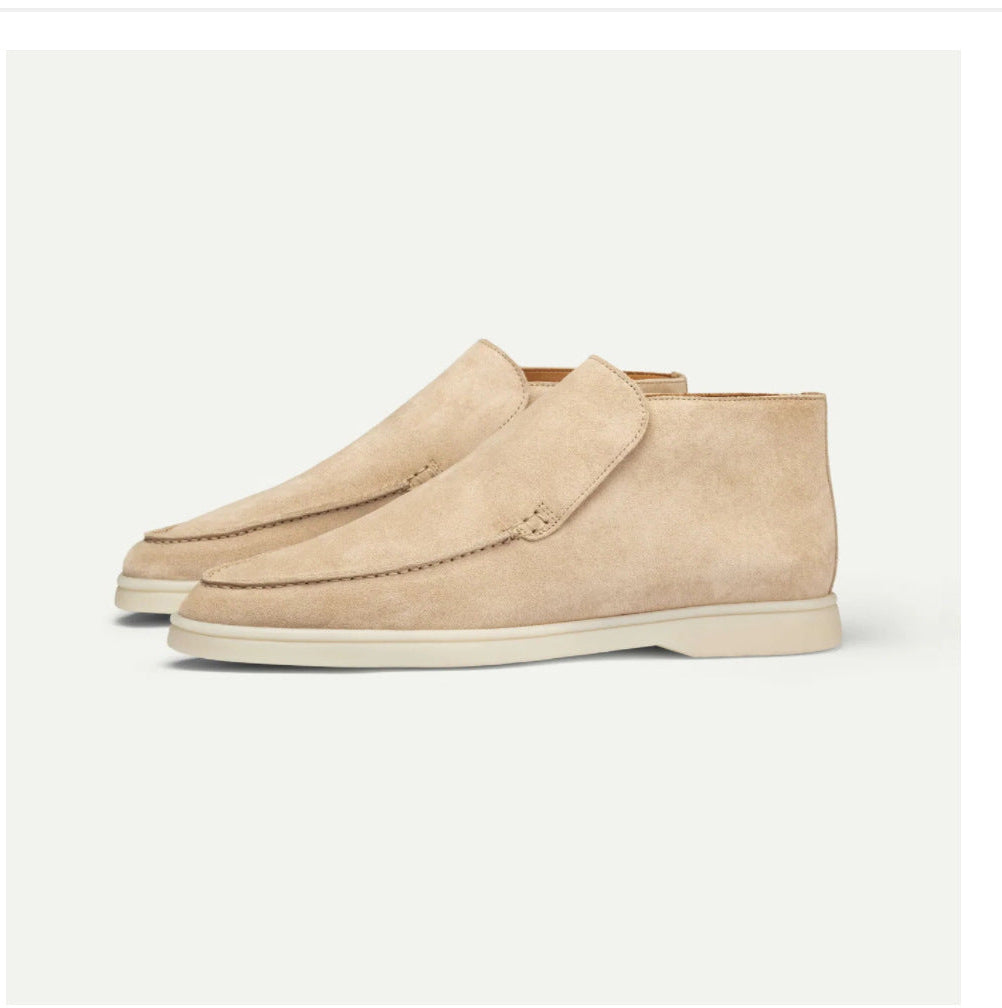 High Suede Loafers