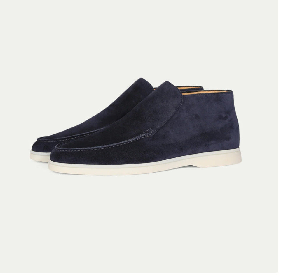 High Suede Loafers